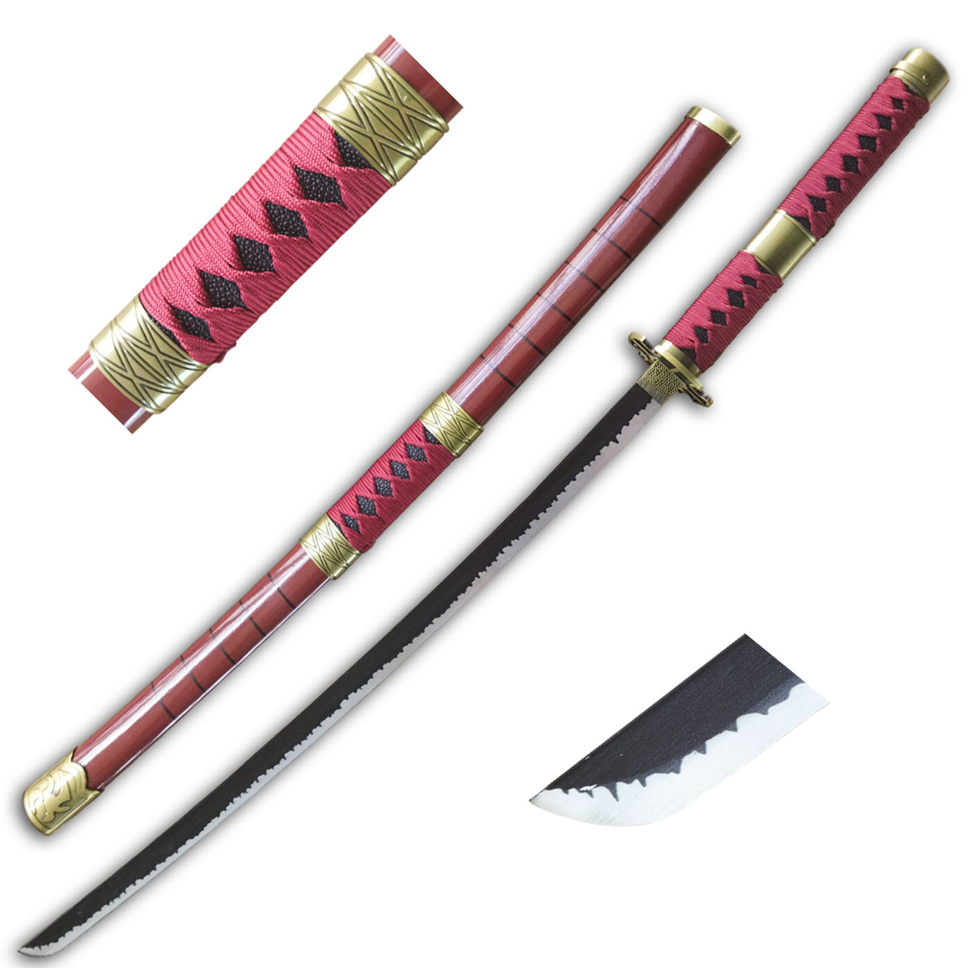 Katana with wooden blade, Sandai Kiketsu, Zoro - One Piece 