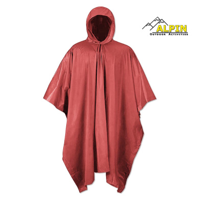 PVC Rain Poncho Alpin 203*127cm 0.10mm Κοκκινο 1020rd_1759043835